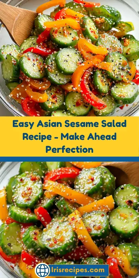 Easy Asian Sesame Salad Recipe - Make Ahead Perfection