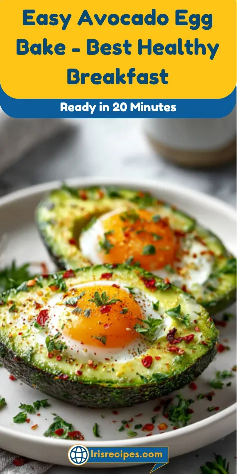 Easy Avocado Egg Bake - Best Healthy Breakfast