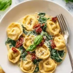 Easy Creamy Tuscan Tortellini Dinner Recipe