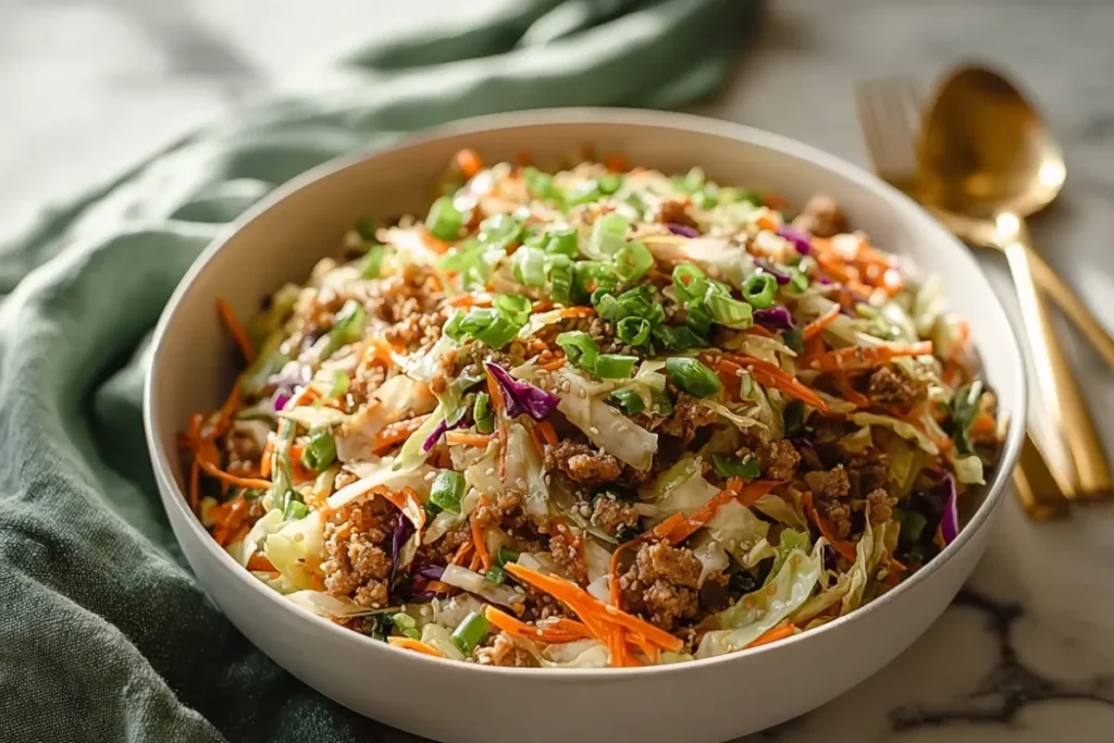 Easy Egg Roll In a Bowl - Keto Low Carb Recipe