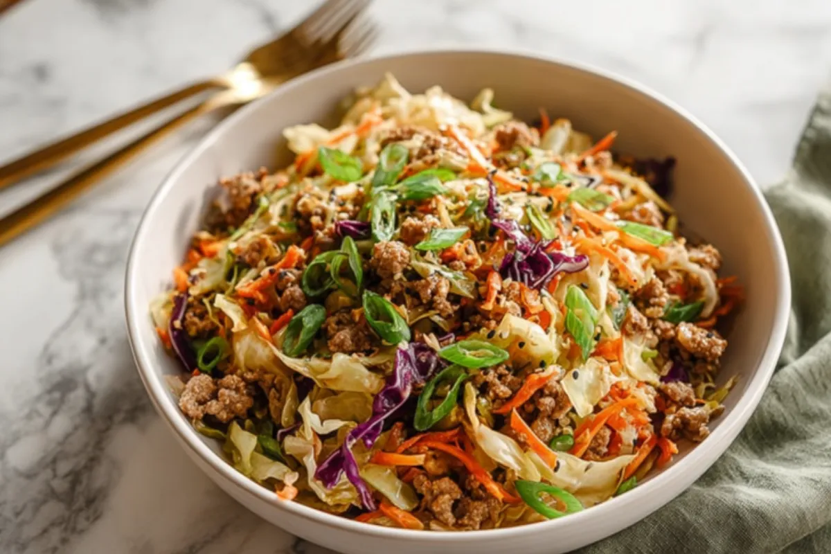 Easy Egg Roll In a Bowl - One Pan Dinner