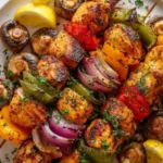 Easy Grilled Chicken Kabobs with Vegetables Recipe