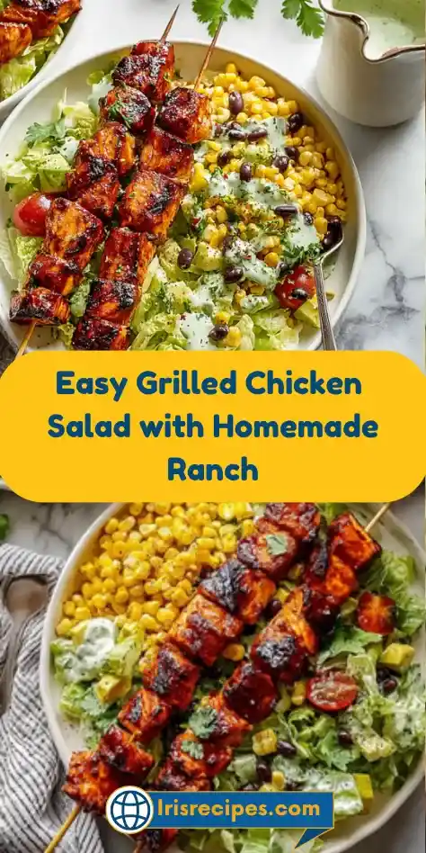 Easy Grilled Chicken Salad with Homemade Ranch