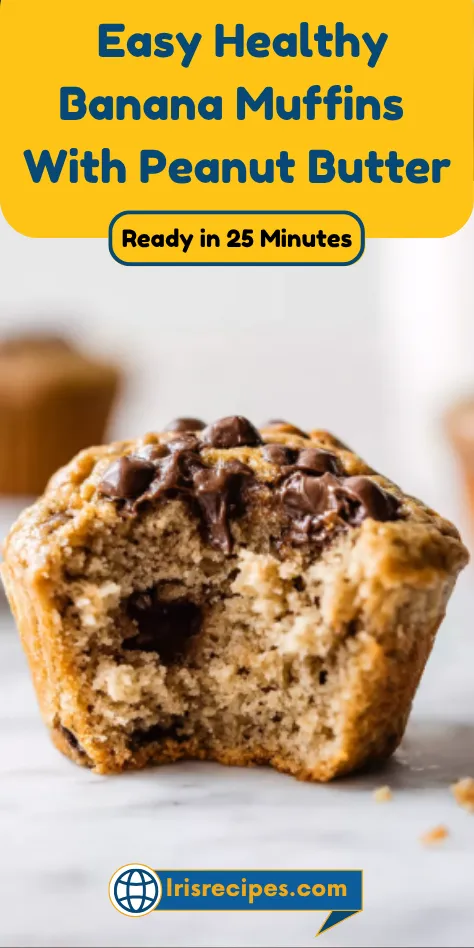 _Easy Healthy Banana Muffins With Peanut Butter