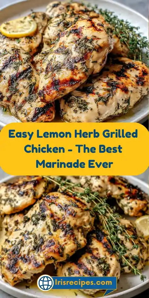 Easy Lemon Herb Grilled Chicken - The Best Marinade Ever