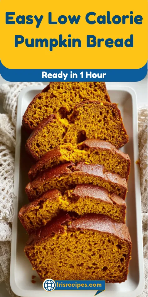 Easy Low Calorie Pumpkin Bread