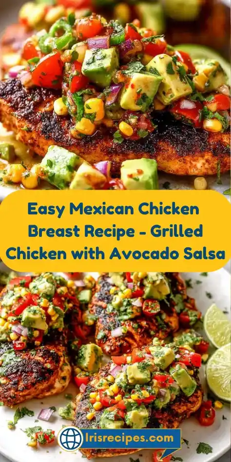 Easy Mexican Chicken Breast Recipe - Grilled Chicken with Avocado Salsa