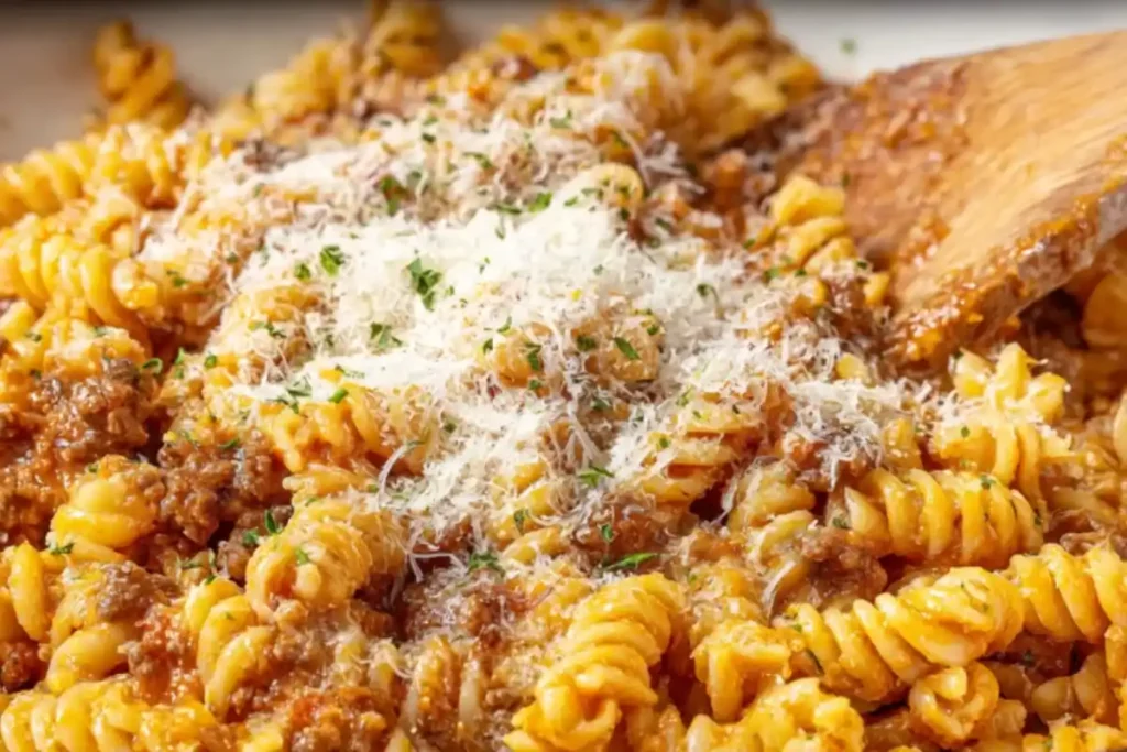 Easy One-Pot Creamy Ground Beef Pasta Recipe