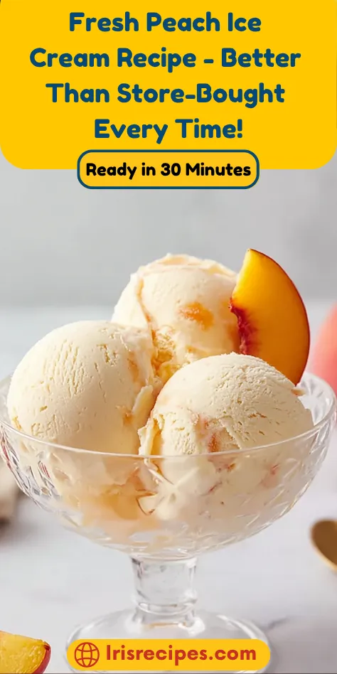 Fresh Peach Ice Cream Recipe - Better Than Store-Bought Every Time!
