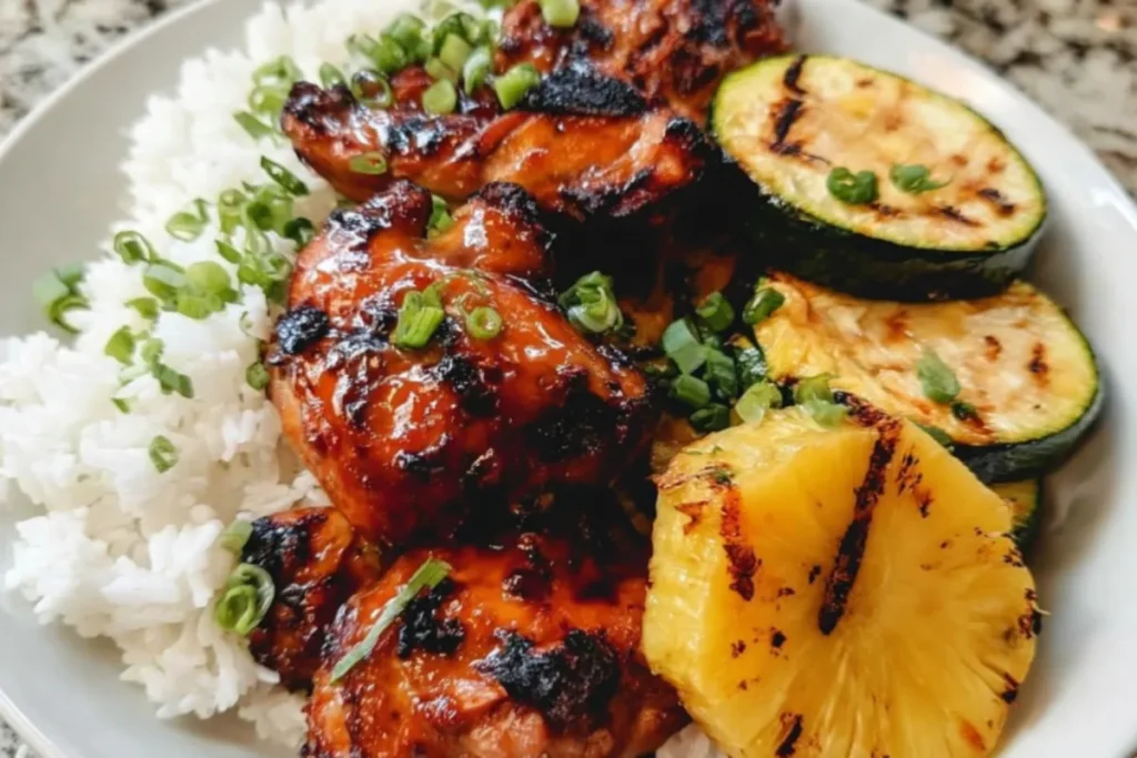 Grilled Huli Huli Chicken with Sweet Teriyaki Glaze