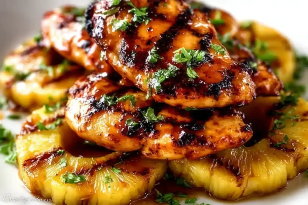 Grilled Pineapple Chicken Recipe with Glaze