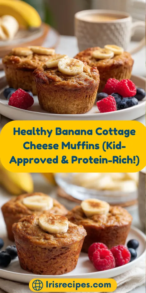 Healthy Banana Cottage Cheese Muffins