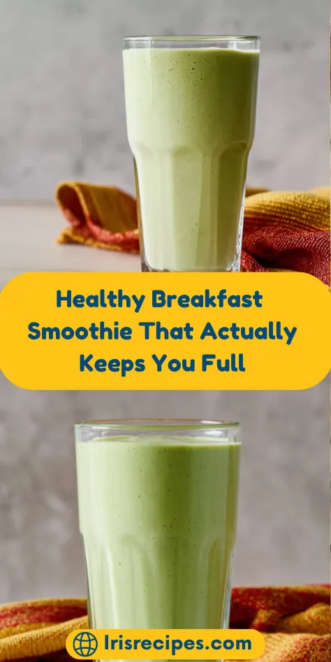 Healthy Breakfast Smoothie That Actually Keeps You Full
