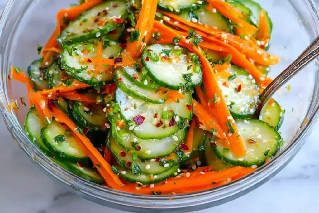 Healthy Carrot and Cucumber Salad (Crispy & Delicious)
