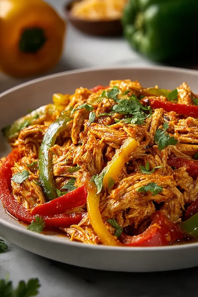 Healthy Crockpot Chicken Fajitas