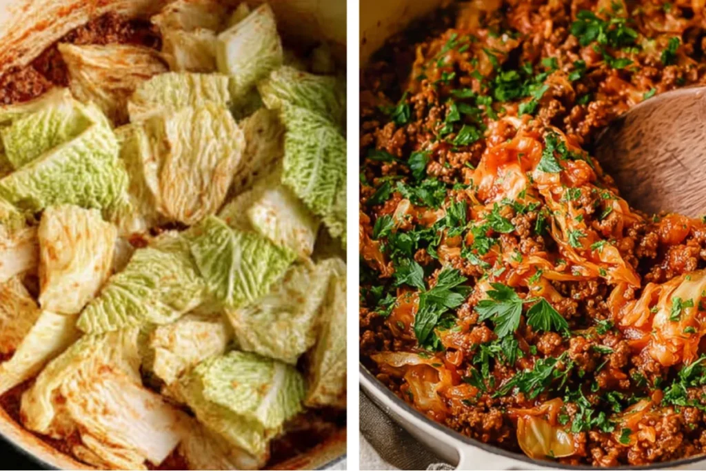 Healthy Easy One Pot Unstuffed Cabbage Roll Recipe