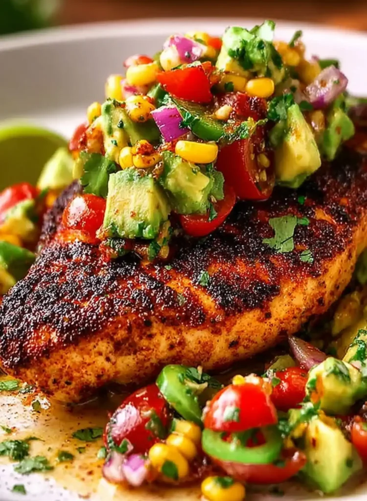 Healthy Fiesta Lime Chicken Recipe with Avocado - Quick & Delicious