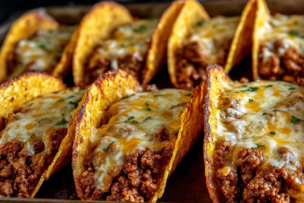 Homemade Crispy Baked Beef Tacos Recipe