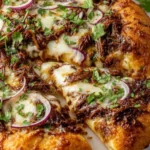 Homemade Crispy Oven-Baked Birria Pizza