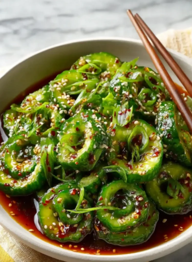 Homemade Korean Cucumber Salad (So Addictive)
