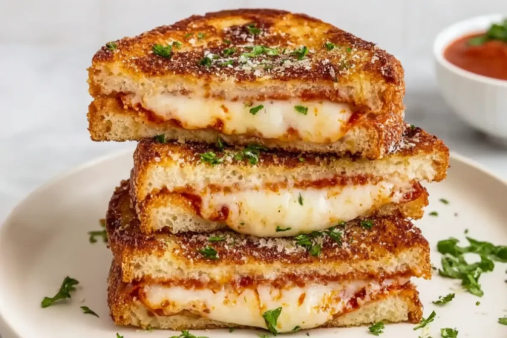 Homemade Pizza Grilled Cheese That Beats Takeout