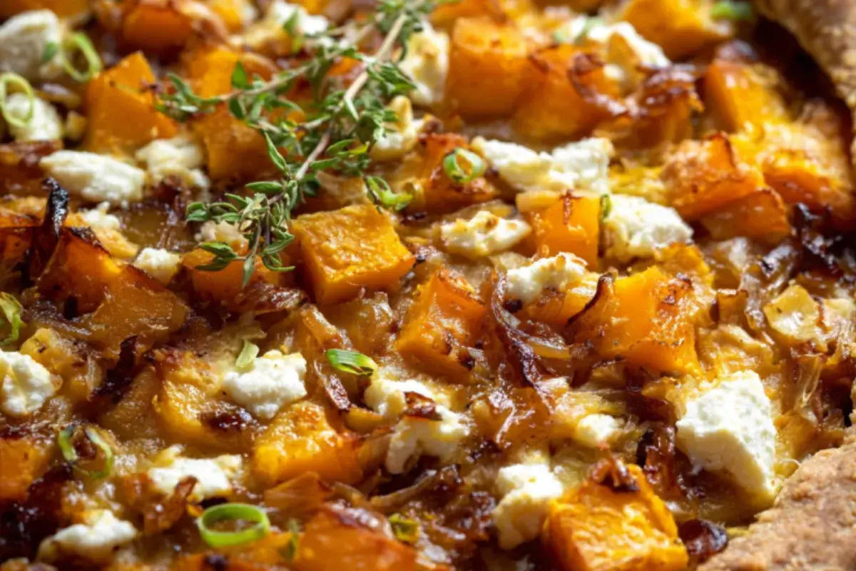 Homemade Savory Butternut Squash Pie