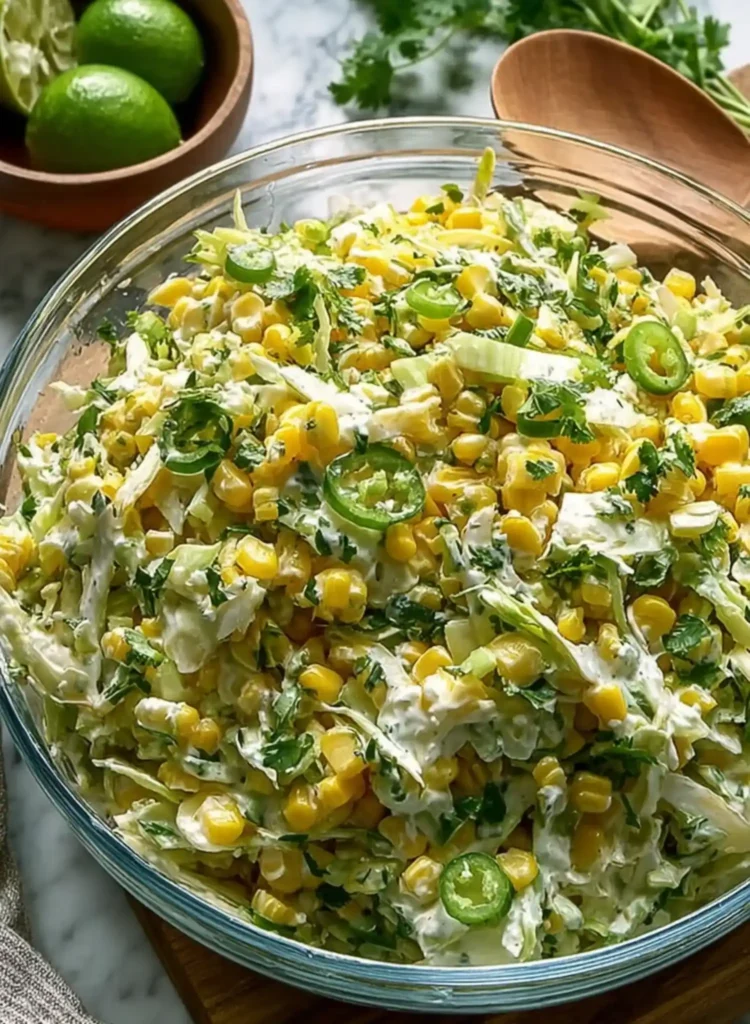 Jalapeno Corn Coleslaw Recipe (Ready in 15 Minutes)