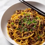 Mongolian Ground Beef Noodles Recipe - Budget Friendly