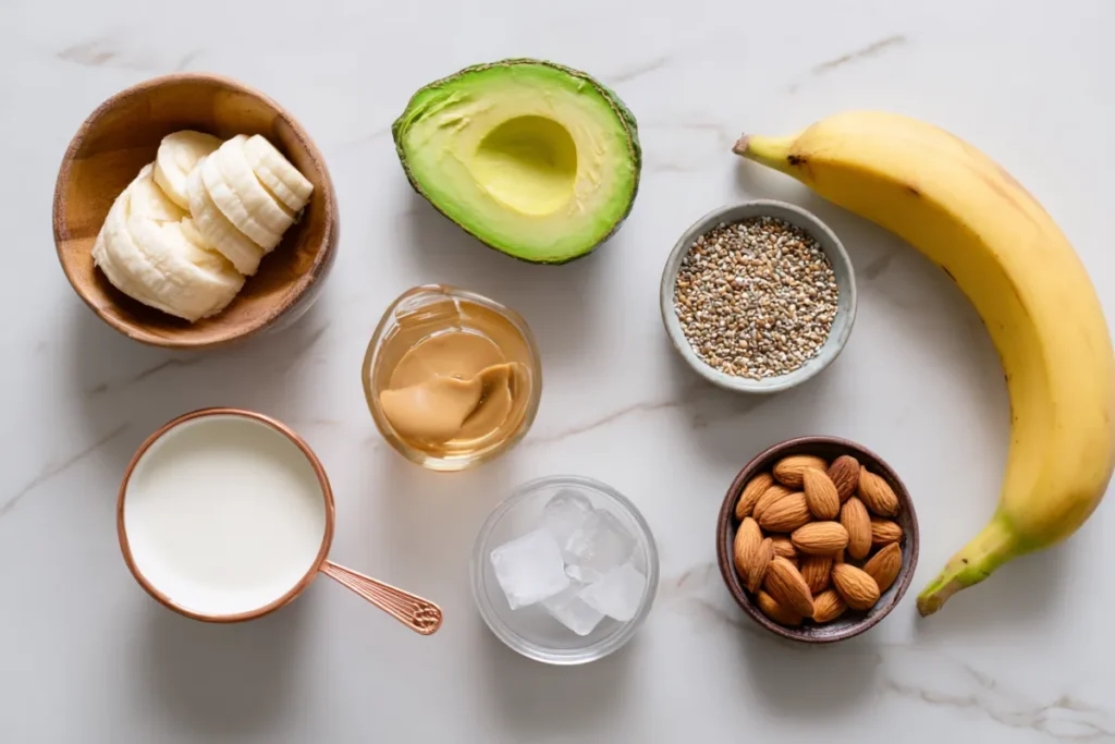 Nutritious Almond Banana Avocado Smoothie Recipe