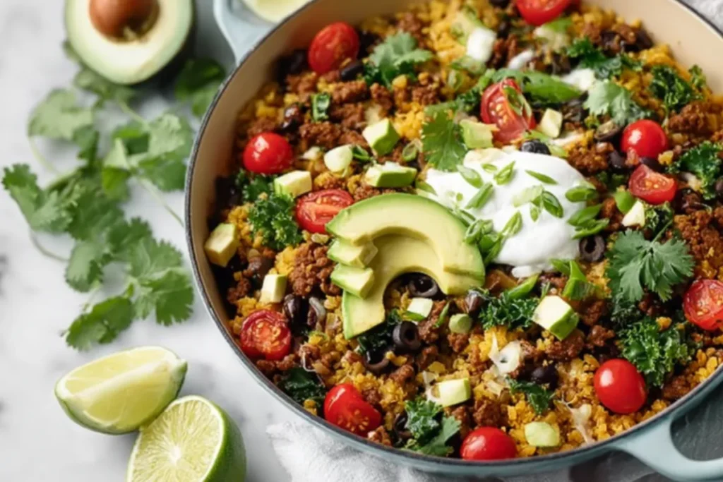 One Pan Taco Skillet Dinner_ 30-Minute Meal Prep