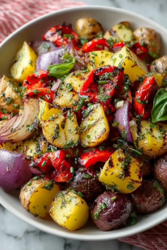 Perfect Grilled Lemon Potato Salad for Summer