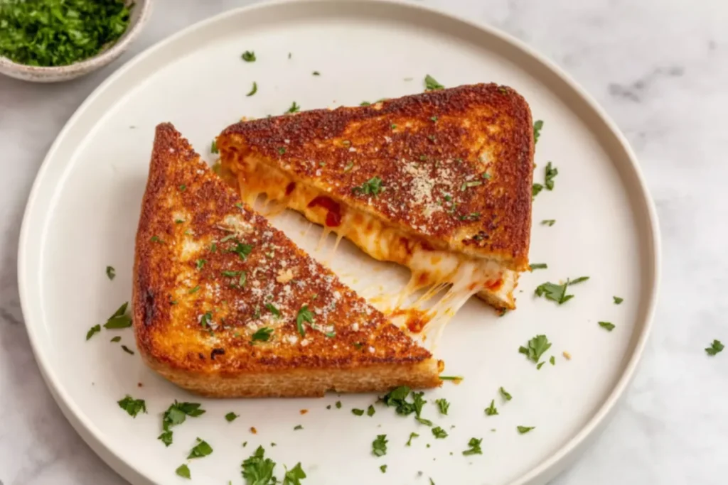 Perfect Pizza Grilled Cheese - No Soggy Sandwiches