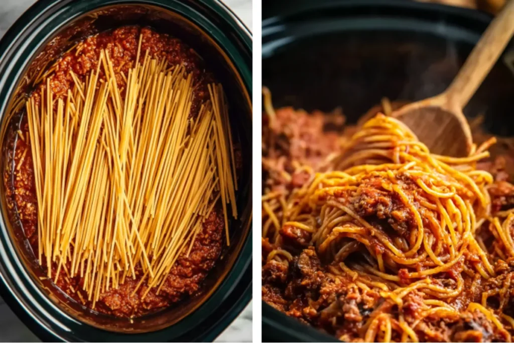 Quick Easy Crock Pot Spaghetti Recipe