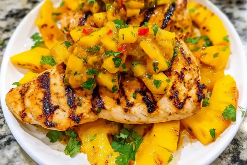 Quick Grilled Mango Pineapple Chicken Recipe