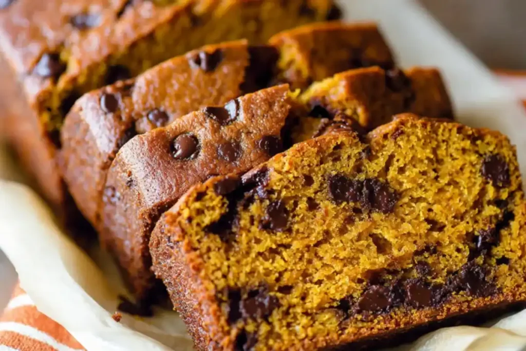 Quick Pumpkin Chocolate Chip Bread in 1 Hour