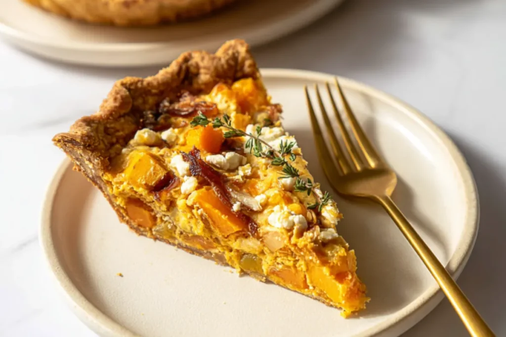 Quick Savory Butternut Squash Pie Recip