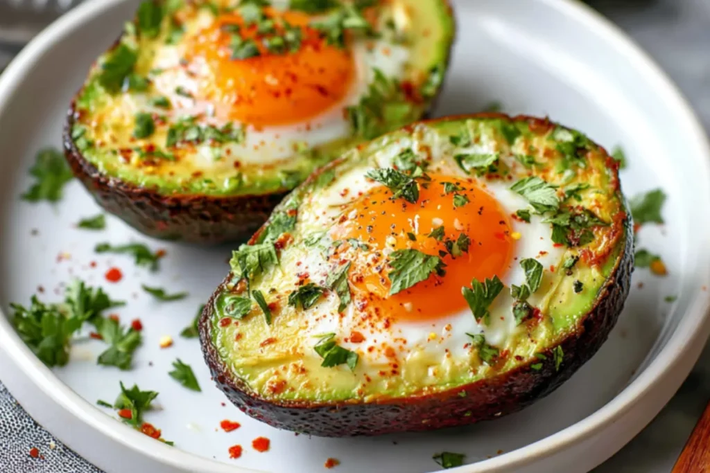 Simple Avocado Egg Bake - No Flip Required