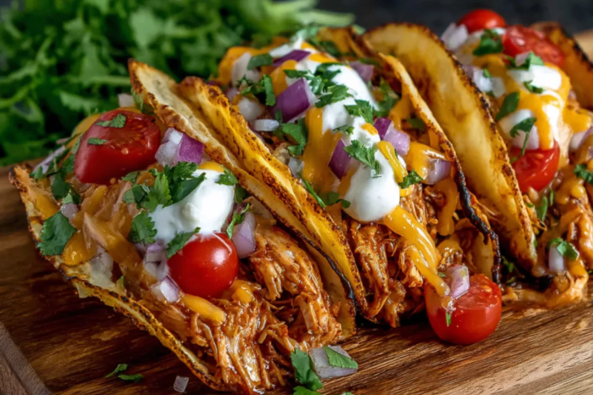 Simple Crock Pot Chicken Tacos Kids Love