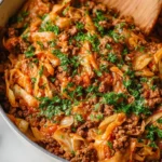 Simple Easy One Pot Unstuffed Cabbage Roll (Low Carb)