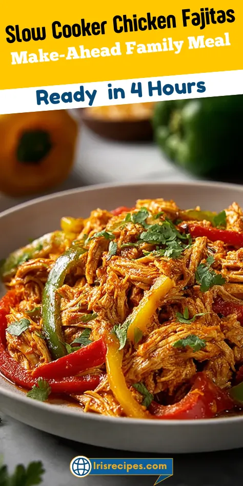 Slow Cooker Chicken Fajitas - The Ultimate Make-Ahead Family Meal