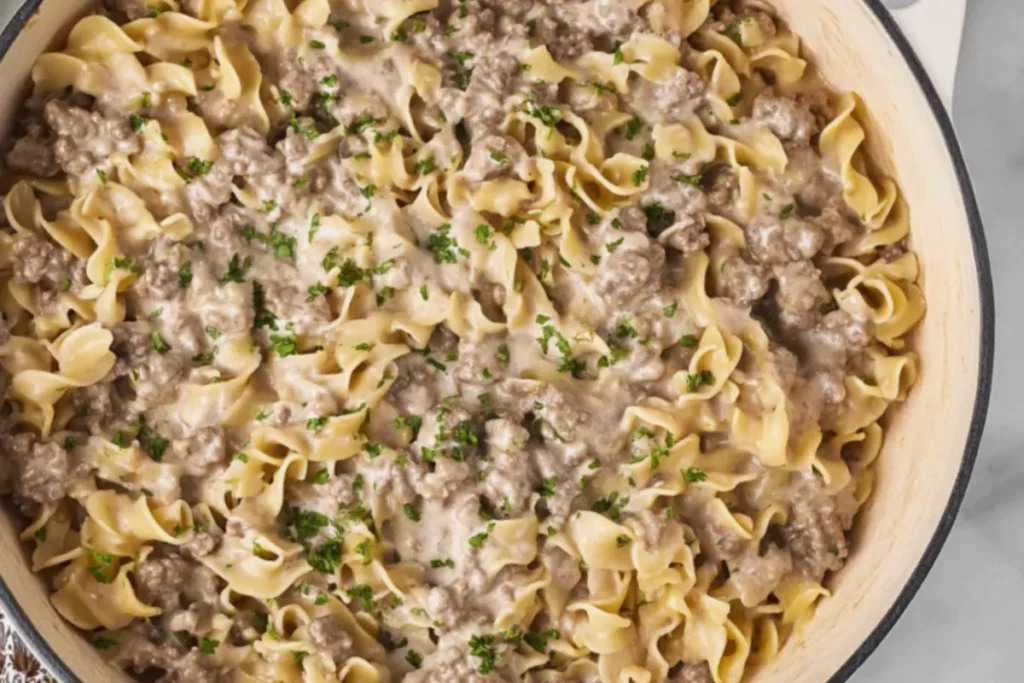 The Best Hamburger Stroganoff Recipe - Family Favorite