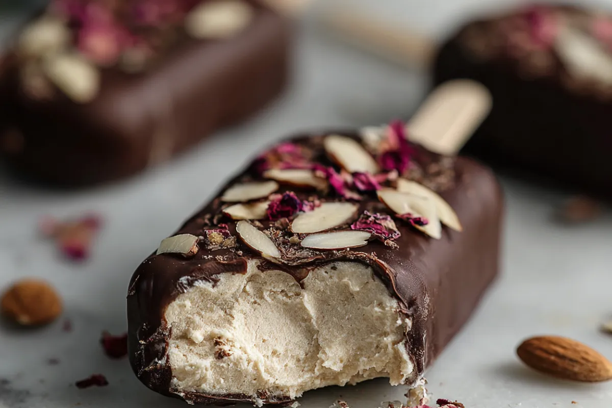Healthy Almond Magnum Ice Cream Bars Recipe