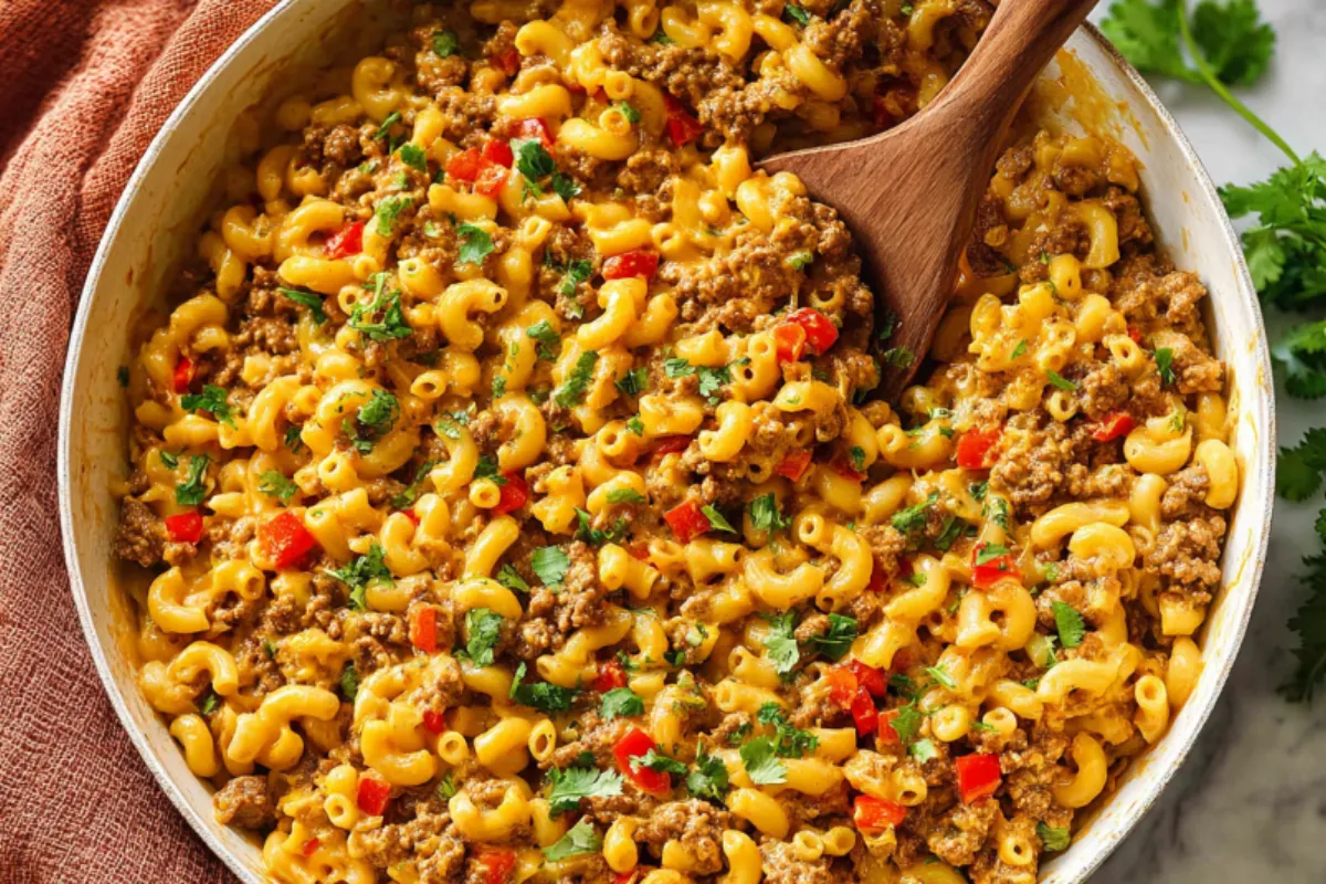 Healthy High Protein Taco Mac and Cheese