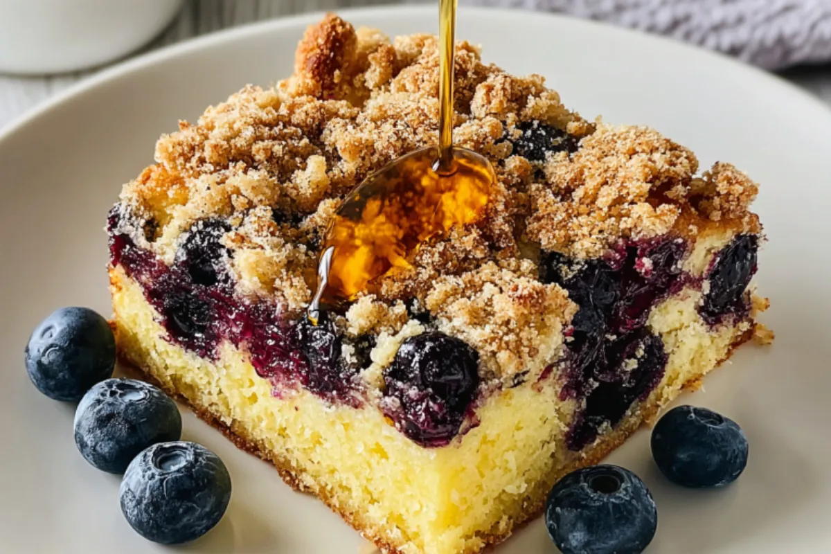 Overnight Blueberry Pancake Casserole Recipe