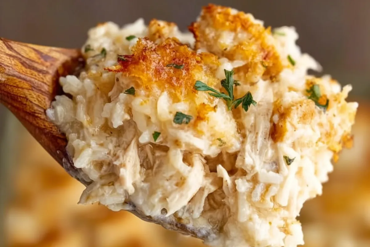 Quick Old School Chicken and Rice Casserole